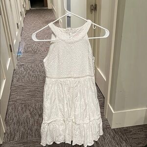 Vineyard Vines White Textured Kids Dress